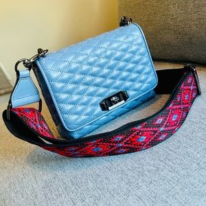 Rebecca Minkoff Periwinkle Blue Quilted Cross Body Purse Like New